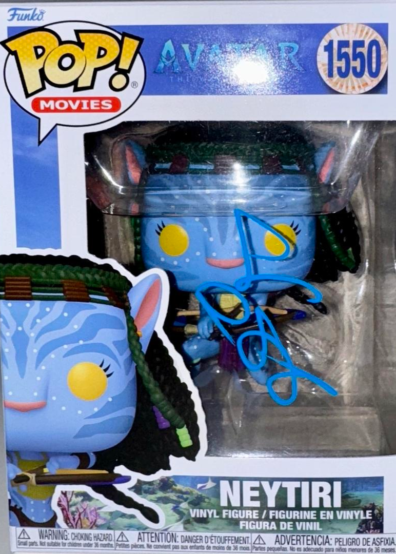 Zoe Soldana Signed Funko Pop #1550 "Neytiri" (Avatar) -Beckett COA